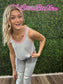 KNIT HEM TWO TONE TANK