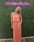 CORAL MAXI DRESS