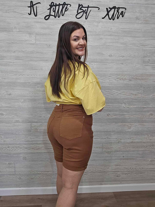 Judy Blue Brown Jean Shorts