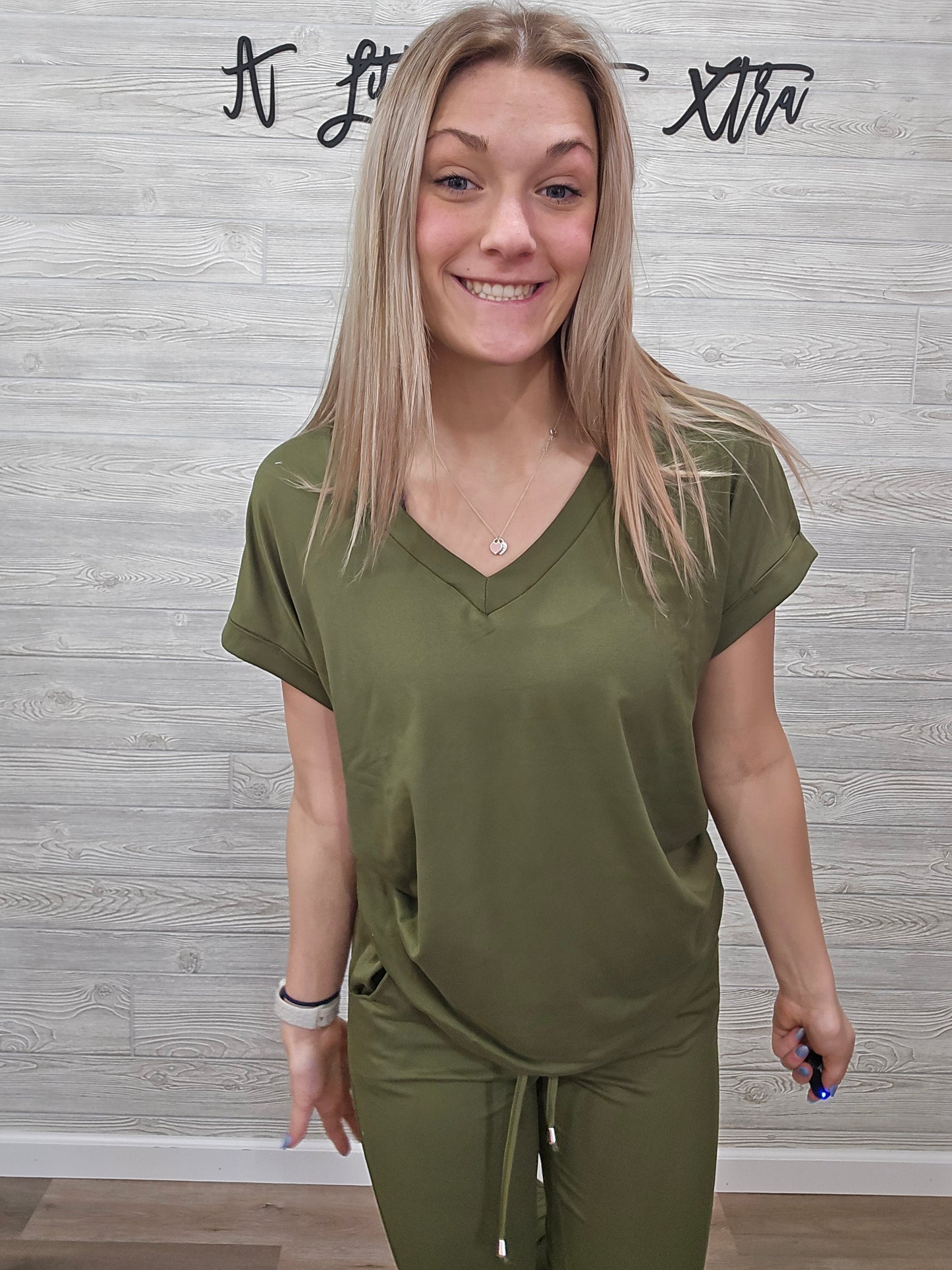 OLIVE JOGGER PAJAMAS