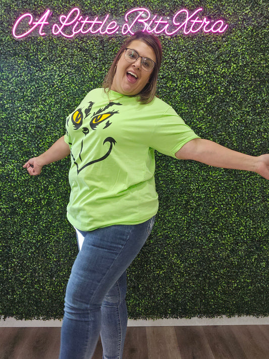 GREEN FACE T-SHIRT
