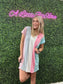 STRIPED V-NECK DRESS
