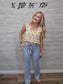 Cute Daisy Crochet Crop Top Trendy Summer Fashion: Natural