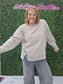 Acid Wash Exposed Seam Sweatshirt- Ash Mocha