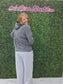 Light Grey Wide Leg Sweatpants