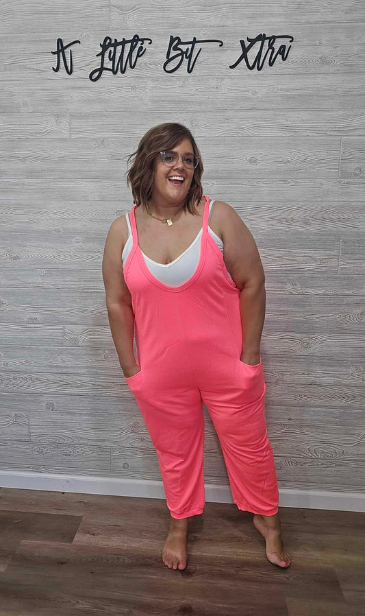 NEON PINK XTRA ROMPER