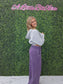 Lavender Wide Leg Sweatpants