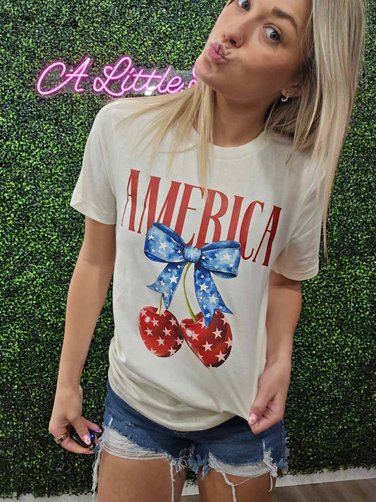 America Cherry Tee