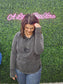 ASH BLACK THUMB HOLE LONG SLEEVE TOP