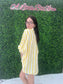 Yellow Striped Oversized Shirt