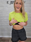 Z Black Acid Wash Frayed Cutoff Hem Shorts