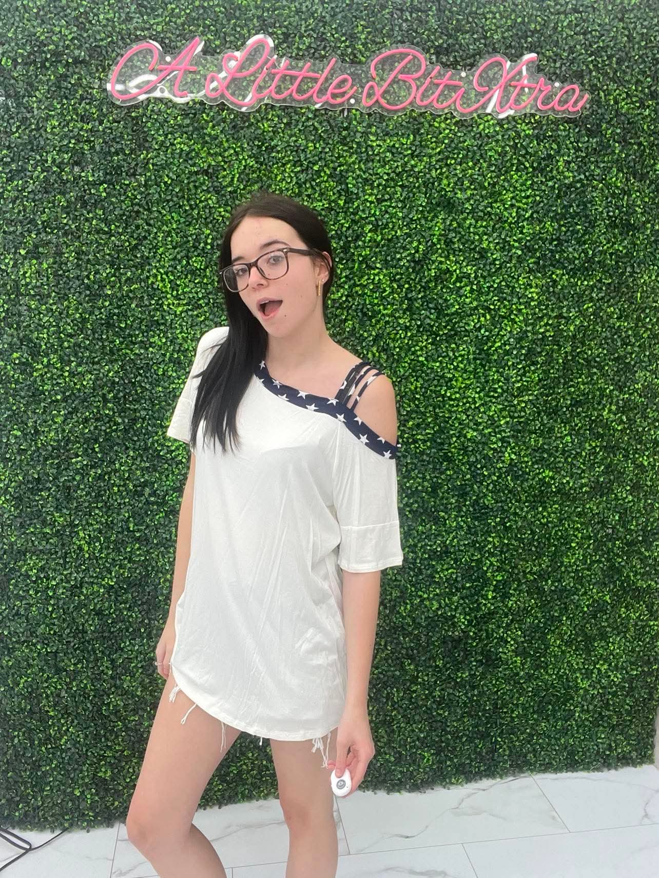 Cold Shoulder Top With Strap