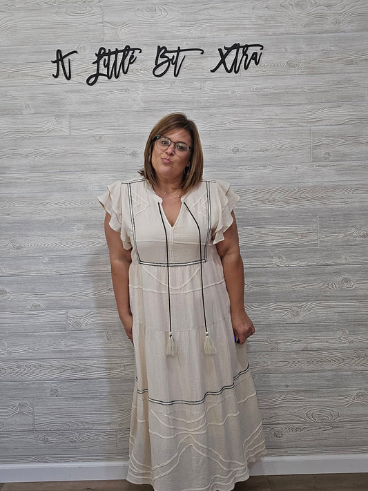 Natural Midi Dress