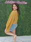 Mustard Bell Sleeve top