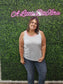 KNIT HEM TWO TONE TANK