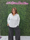Ash Black Wide Leg Sweatpants