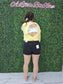 Open Back Long Sleeve Tee / YELLOW
