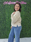 Corded Boxy Pullover Latte