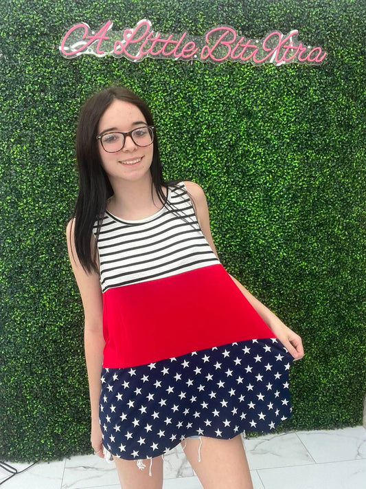 Round Neck Stripes & Stars