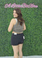 Washed Ribbed Tank /BROWN