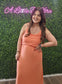CORAL MAXI DRESS