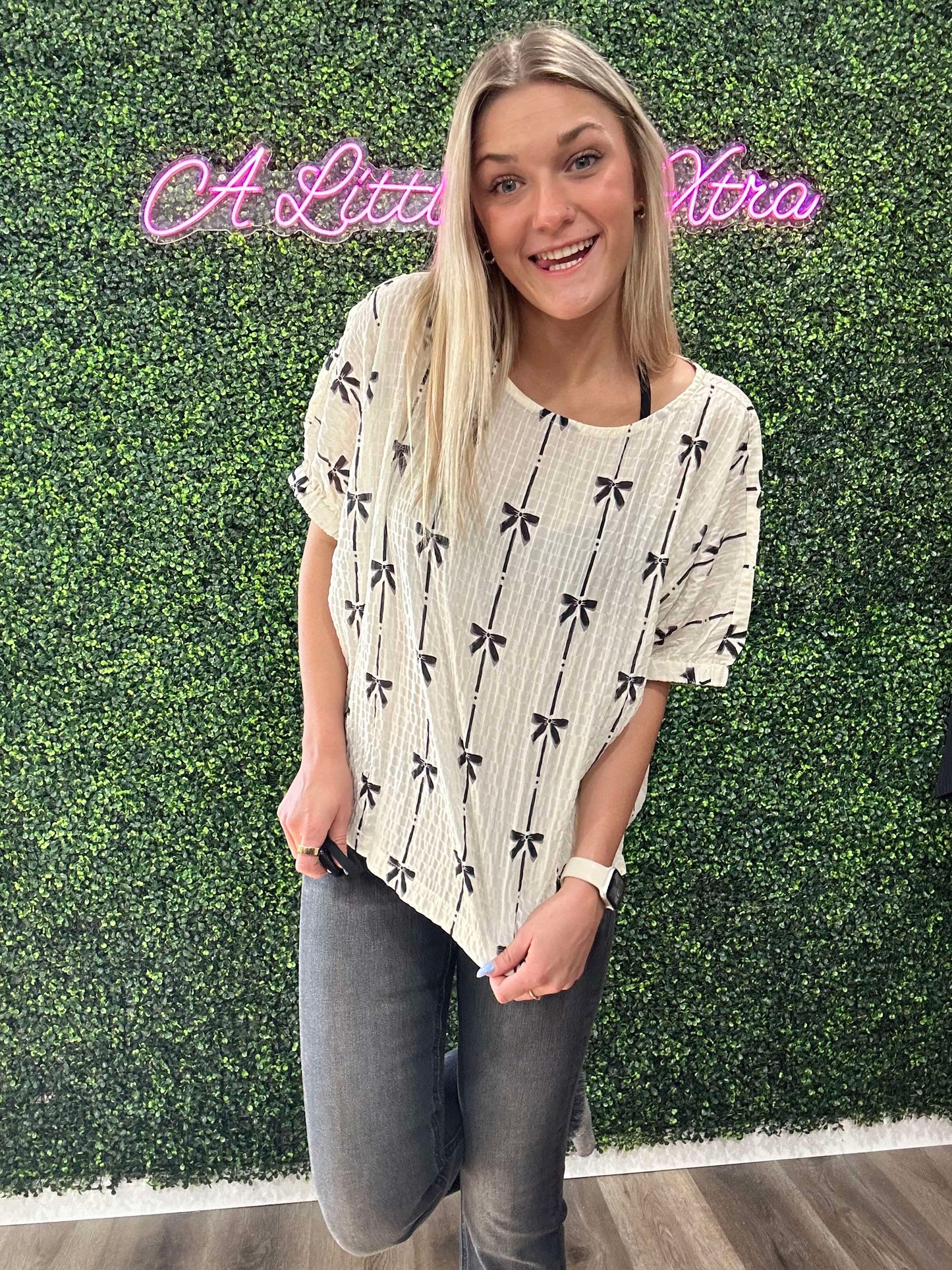 Ember Ivory Bow Top