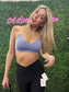Feminine & Cute Floral Lattice Bralette – Periwinkle
