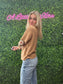 DEEP CAMEL MOCK NECK SWEATER
