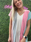 STRIPED V-NECK DRESS