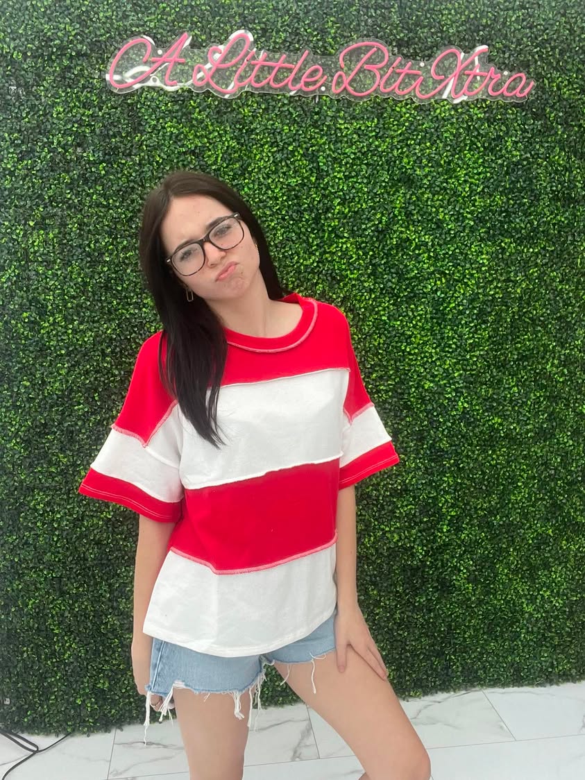 Ruby Exposed Seam Top