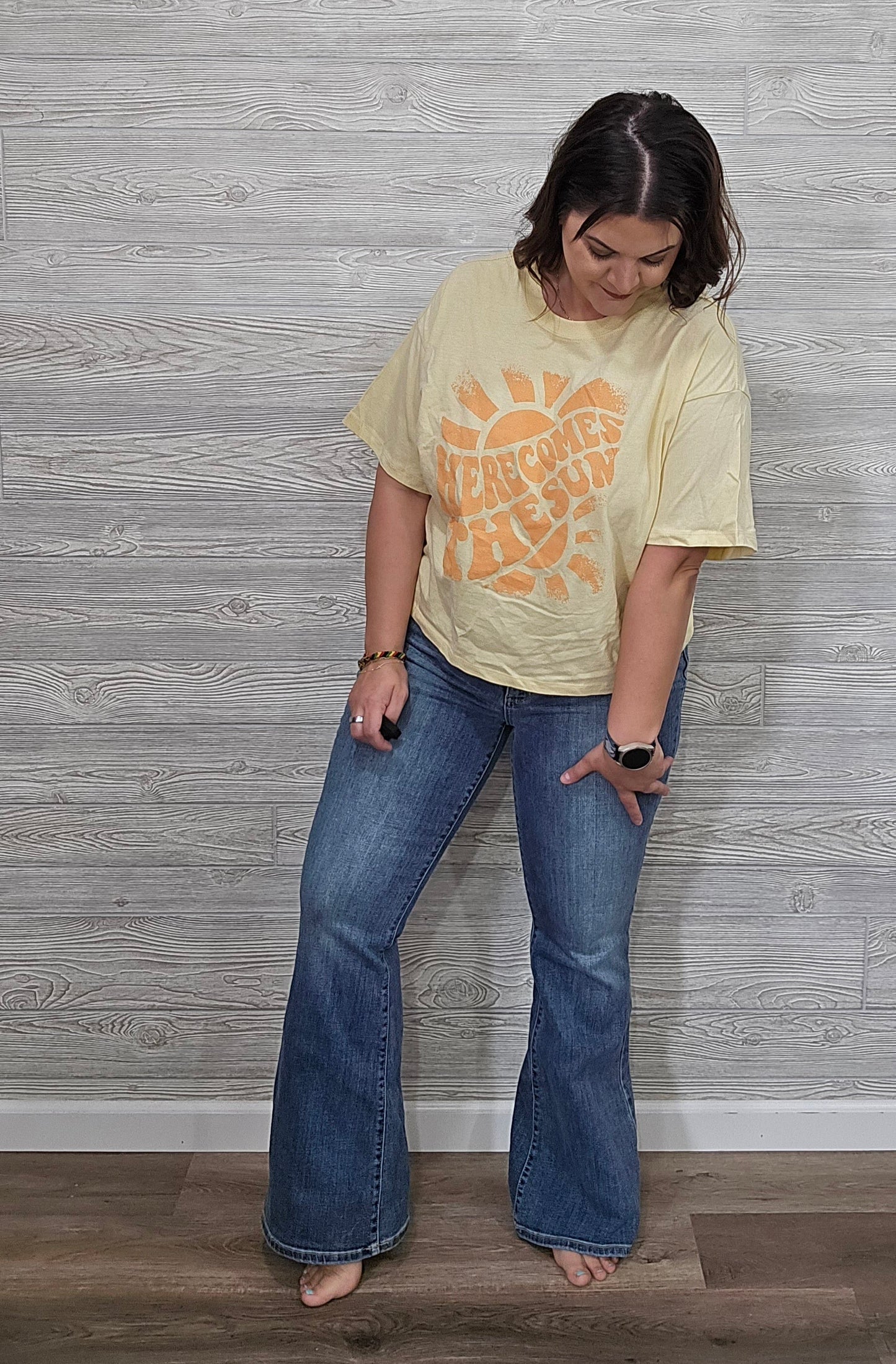 JB HIGH-WAISTED FLARE WITH TINT JEANS