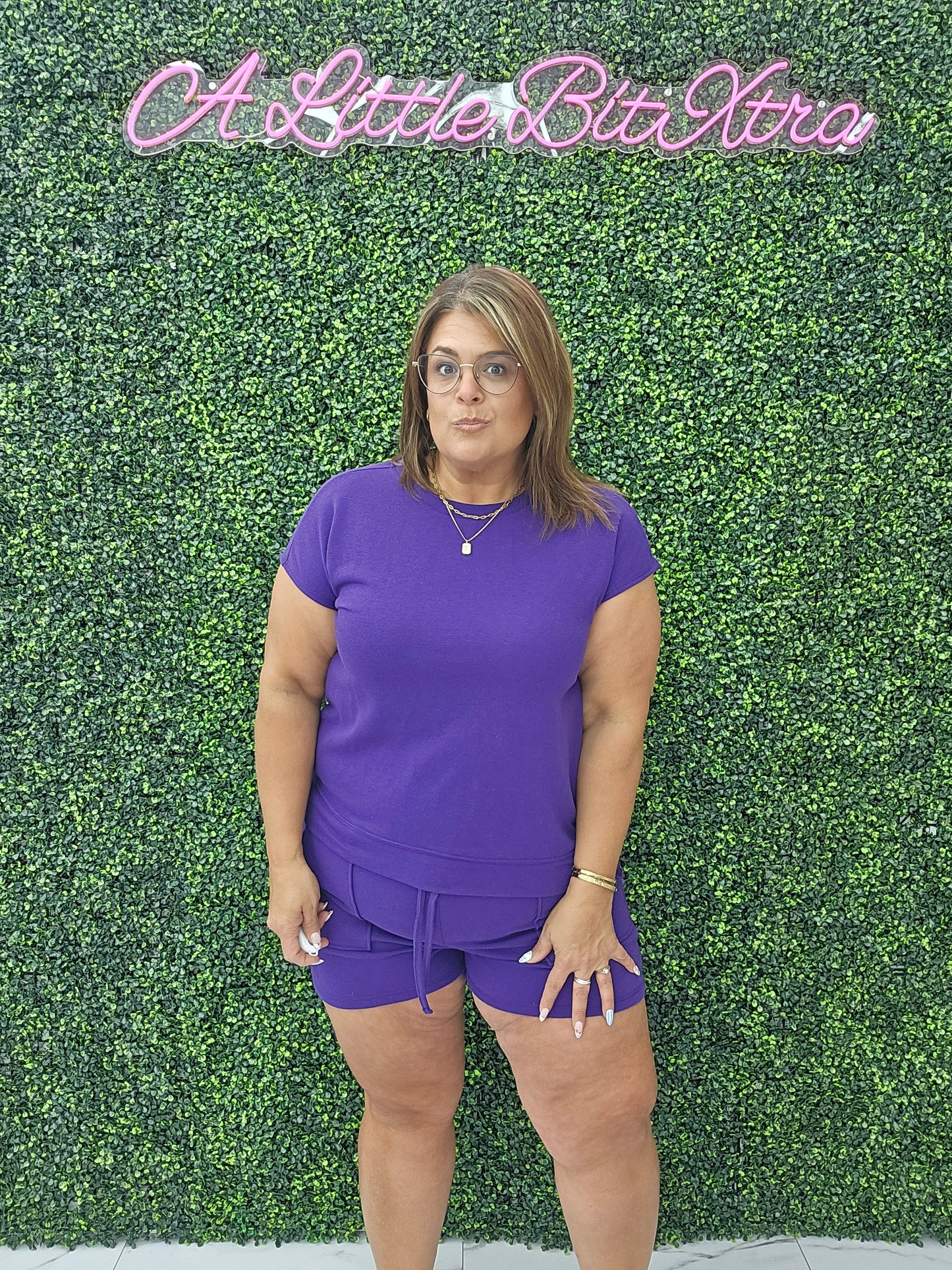 French Terry Set / Violet