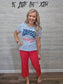 JB HIGH-WAISTED RED CROPPED JEANS