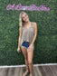 TAN LACE TANK