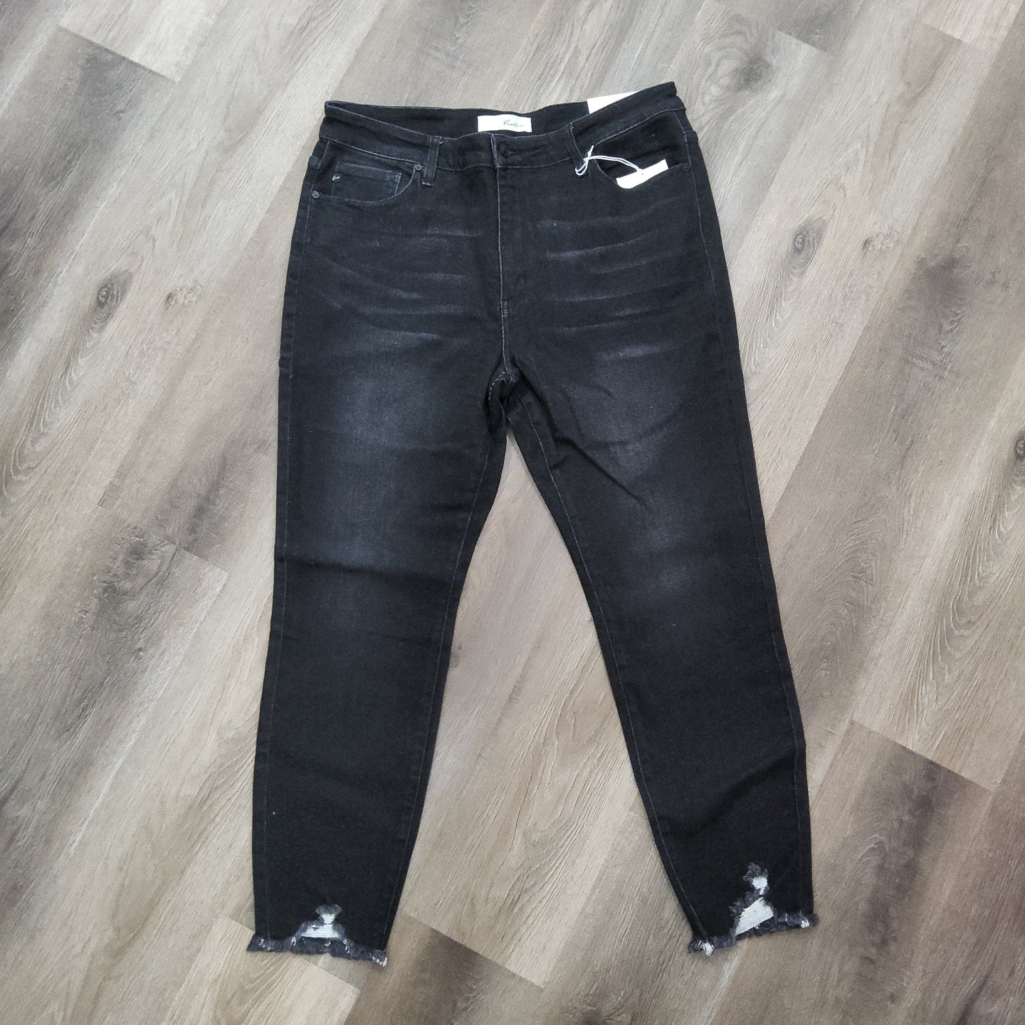 Kancan Sharkbite Black Jeans