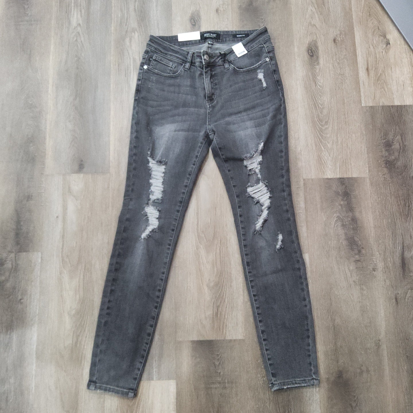 JB Mid- Rise Skinny Fit Charcoal Jeans
