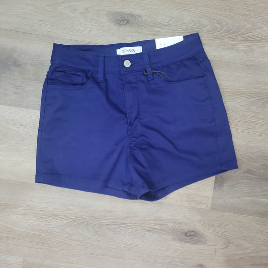 Navy Zenana Shorts