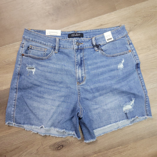 JB Hi-Waist Distressed Shorts