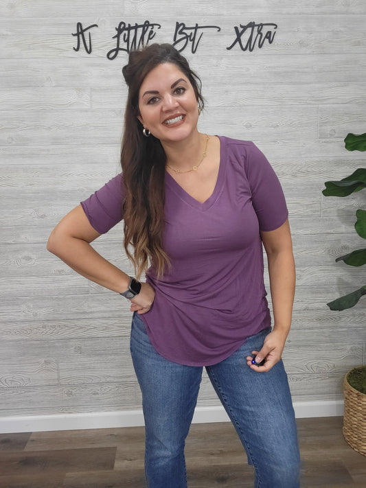 PLUM PURPLE TEE