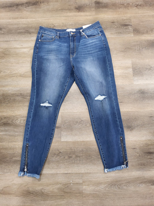 KANCAN ZIPPER ANKLE SKINNY JEANS