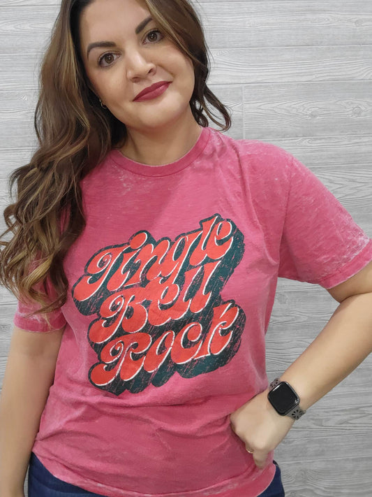 DISTRESSED JINGLE BELL ROCK TEE
